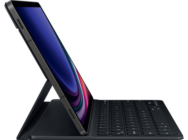 Bild 1 von SAMSUNG EF-DX710 Keyboard Slim, Bookcover, Samsung, GalaxyTab S9, S9 FE, Black