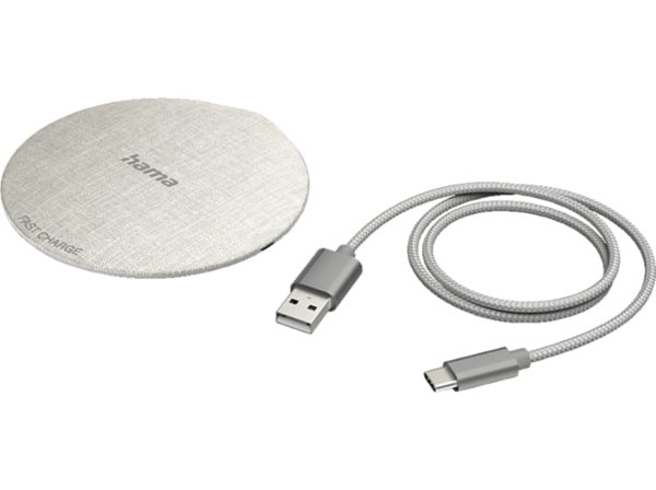 Bild 1 von HAMA Wireless Charger "QI-FC10 Metal" kabelloses Ladegerät Universal 10 Watt, Weiß