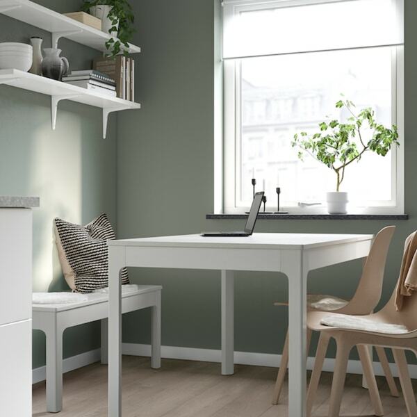 Bild 4 von MALÖRTSMOTT  Stuhlkissen, weiß 32 cm