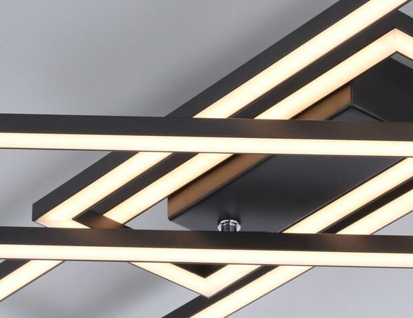 Bild 3 von Deckenleuchte LED Schwarz 65 cm