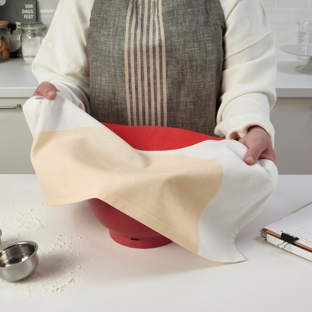 Bild 2 von SNÖKRABBA  Geschirrtuch, verschiedene Muster/bunt 45x60 cm