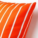 Bild 3 von NICKFIBBLA  Kissenbezug, orange weiß/Streifen 50x50 cm