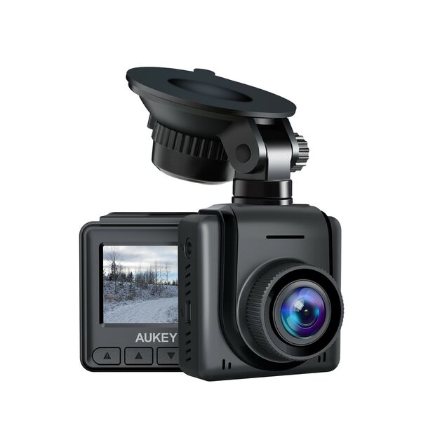 Bild 1 von AUKEY DRA5 Mini-Dashcam, Dashcam mit 1080p Full HD, LCD-Display mit 1,5 Zoll, Autokamera mit 170°-Weitwinkelobjektiv, Schwarz