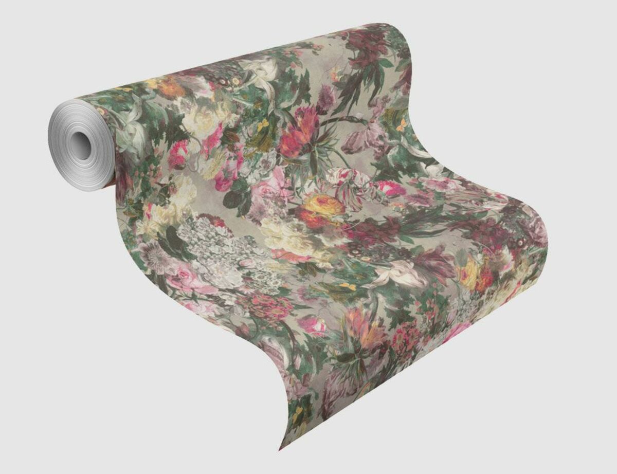 Bild 2 von Papiertapete Blume Bunt