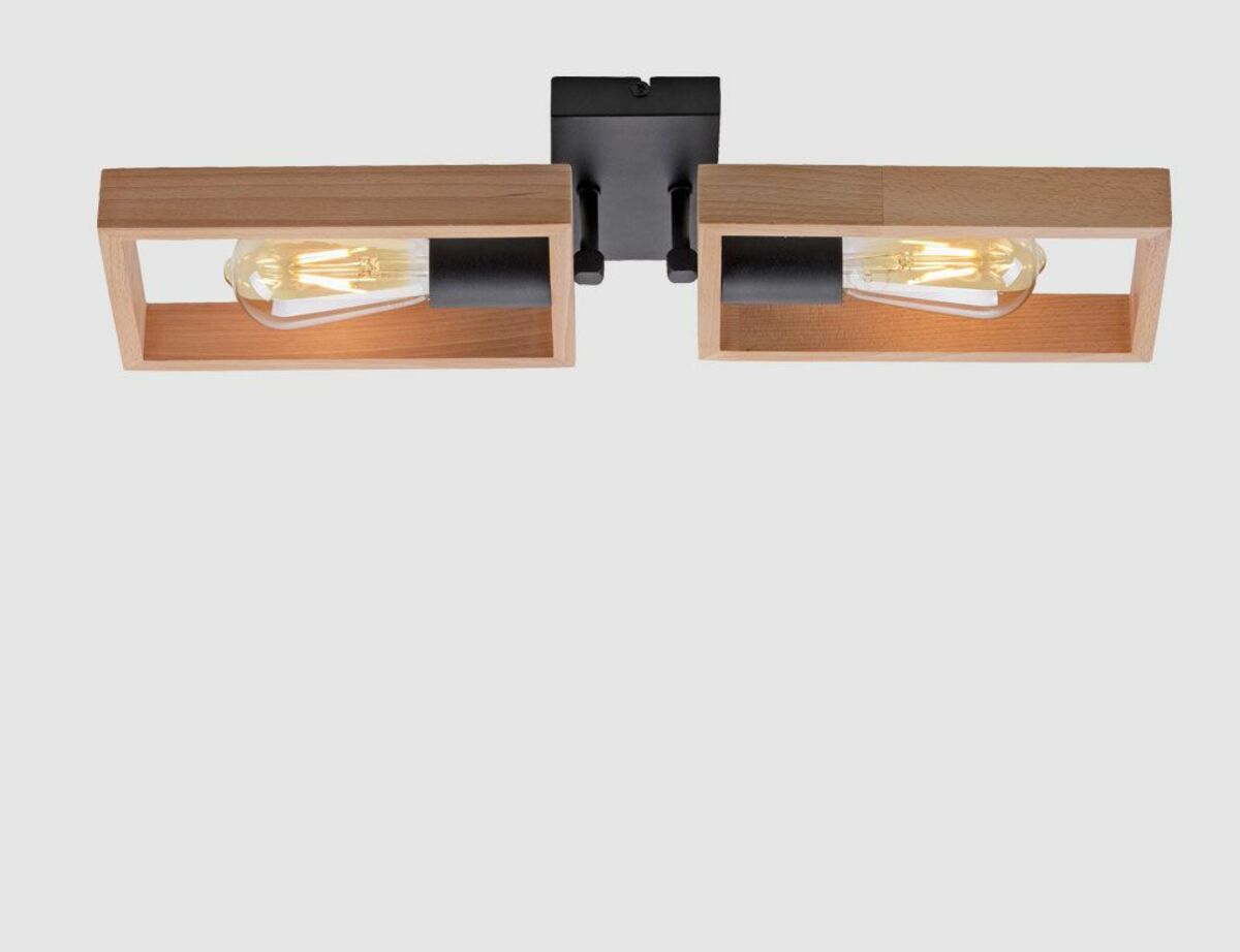 Bild 1 von Deckenleuchte Holzoptik Schwarz