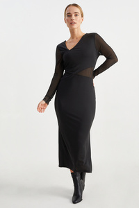 C&A Bodycon Kleid, Schwarz, Größe: S