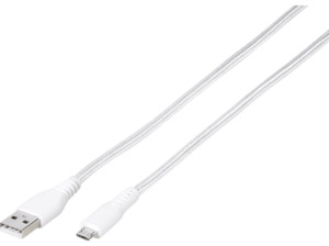 VIVANCO LongLife Micro-USB, Ladekabel, 2,5 m, Weiß