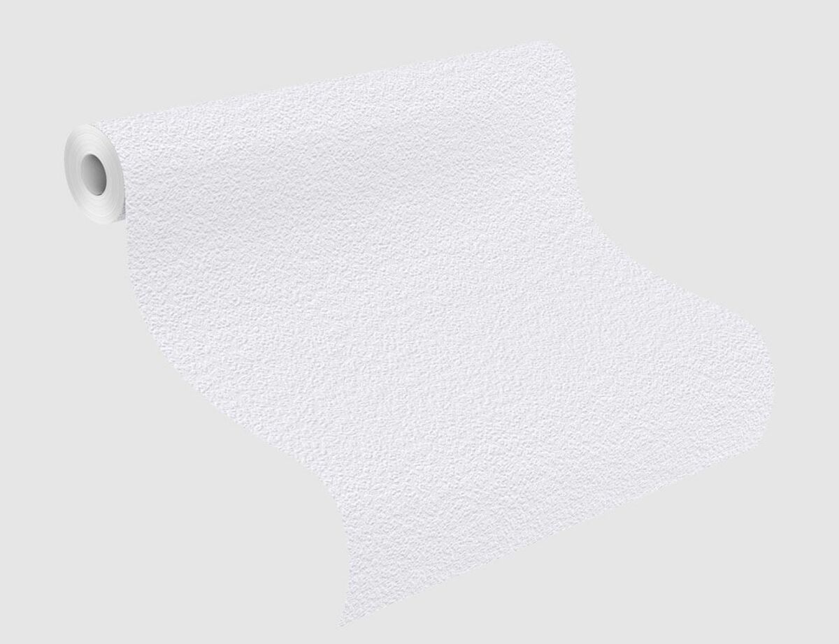 Bild 2 von Papiertapete Uni Weiß