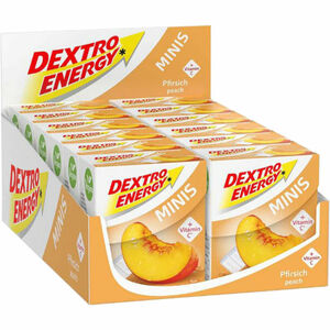 Dextro Energy Minis Pfirsich + Vitamin C, 12er Pack