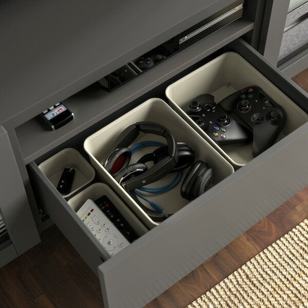 Bild 4 von BESTÅ  TV-Bank, dunkelgrau/Lappviken/Stubbarp dunkelgrau 180x42x48 cm