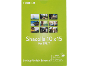 FUJIFILM Shacolla 9er SPLIT 10x15 Kamerataschen, Weiß
