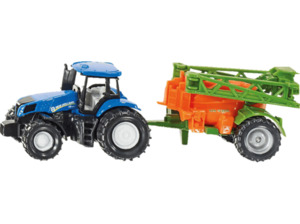 SIKU Traktor mit Feldspritze Modellauto, Mehrfarbig