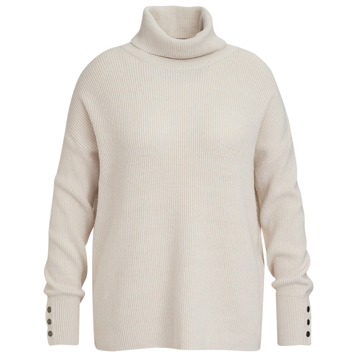 Bild 1 von Damen Strickpullover mit Zierknöpfen CREME