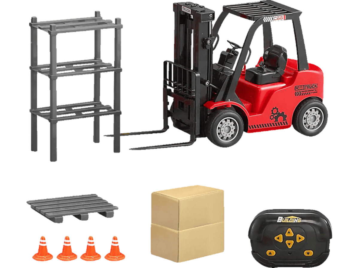 Bild 1 von VEDES Racer R/C Gabelstapler 2.4GHz, mit Zubehör Spielzeugauto, Mehrfarbig