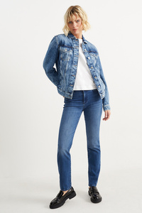 C&A Straight Jeans-Mid Waist, Blau, Größe: 44