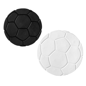 toom Dusch- und Wanneneinlage 'XXS Fußball' weiß/schwarz Ø 10 cm, 6 Stück