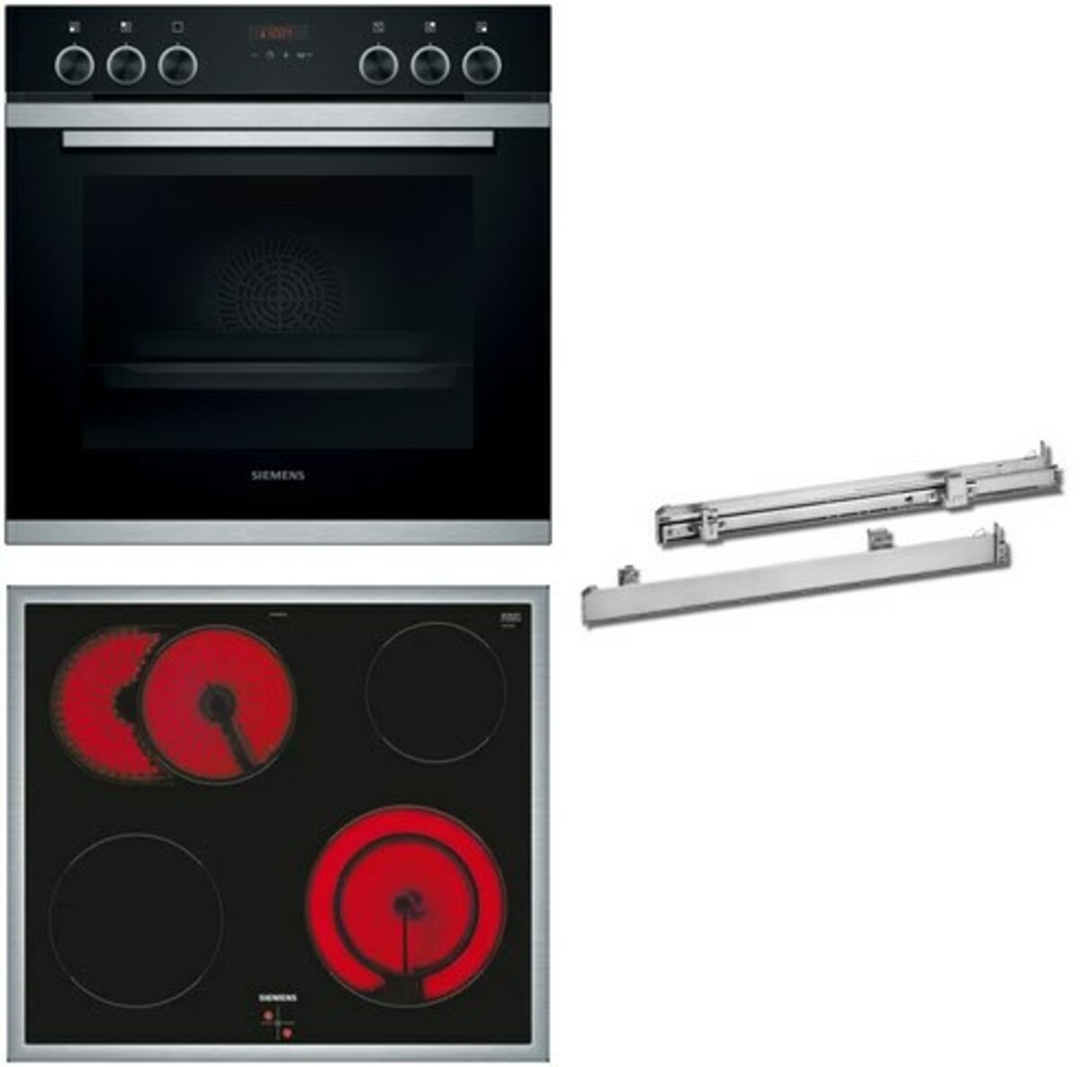 Bild 1 von MKP2KC60 Herdset bestehend aus HE273ABS0+EA64RGNA1E+HZ538000 edelstahl + edelstahl / A