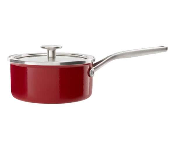 Bild 1 von KitchenAid Steel Core Enamel Stielkasserolle, rot