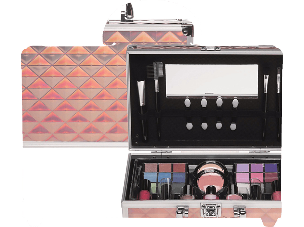 Bild 1 von TREFFINA Kosmetikkoffer Alu lachsfarben Rollenspielzeug Mehrfarbig