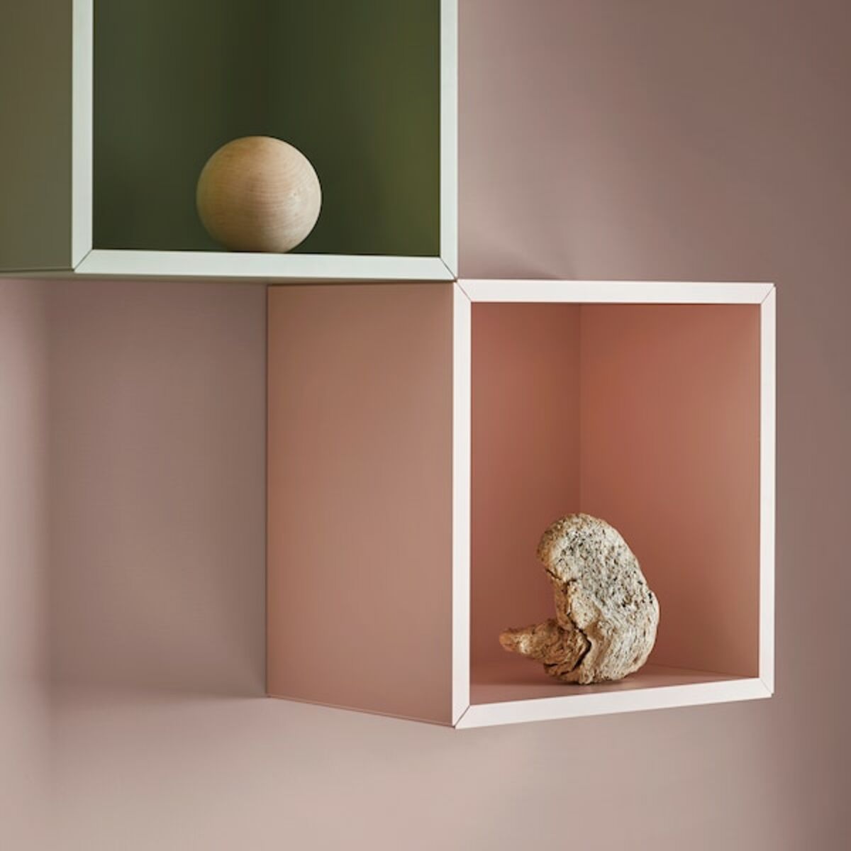 Bild 2 von EKET  Regalelement, wandmontiert, blassrosa 35x25x35 cm