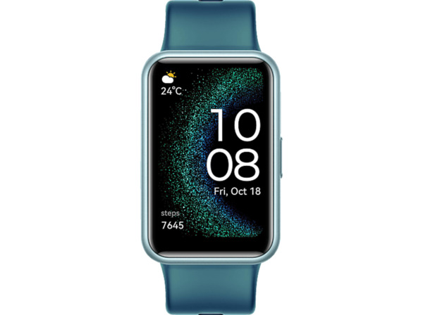Bild 1 von HUAWEI WATCH FIT Special Edition Smartwatch Silikon, 130–210 mm, Aquamarine Green