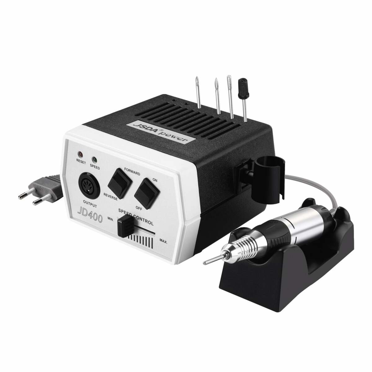 Bild 1 von JSDA® Profi Nagelfräser JD400 30000 U/min für Maniküre Pediküre, Keine Vibration, Kein Lärm, Schwarz