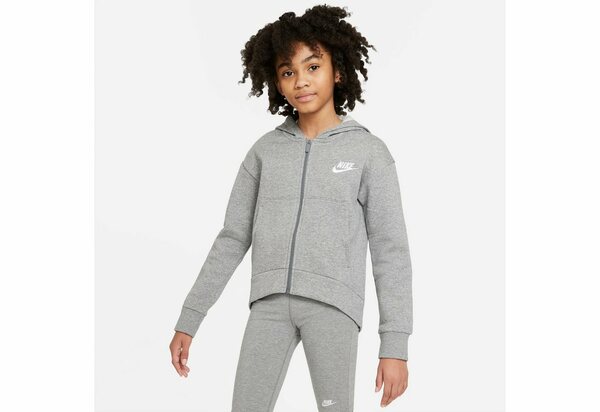 Bild 1 von Nike Sportswear Sweatjacke »Club Fleece Big Kids' (Girls) Full-Zip Hoodie«