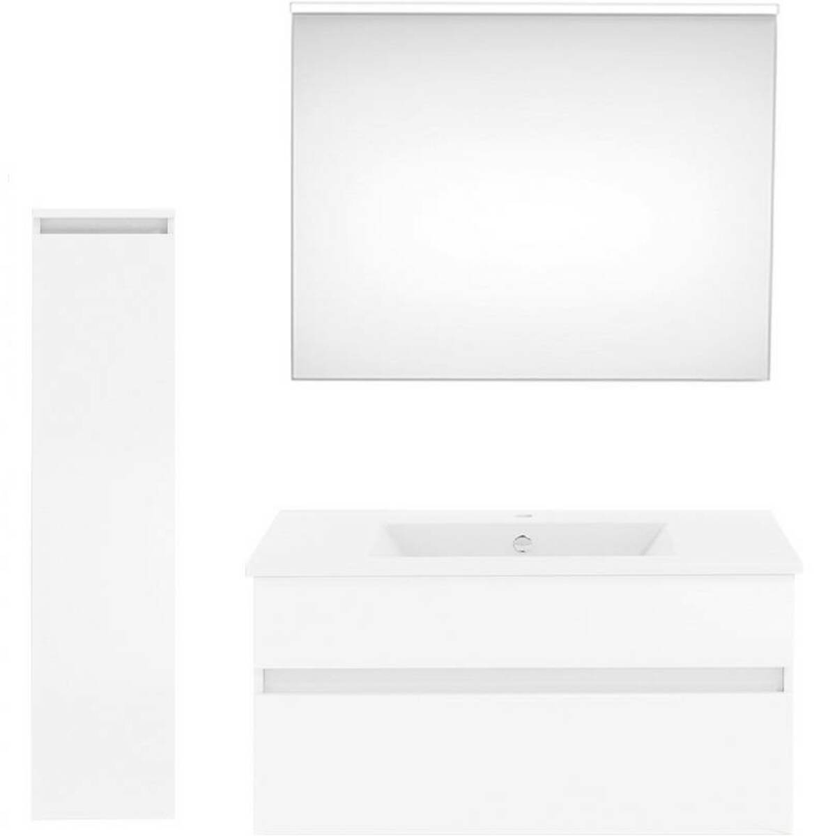 Bild 1 von Puris Badkombination GET2YOU 21, Holznachbildung