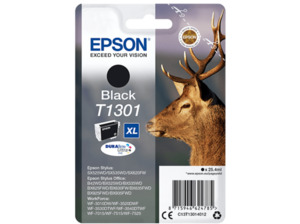 EPSON Original Tintenpatrone Schwarz (C13T13014012)