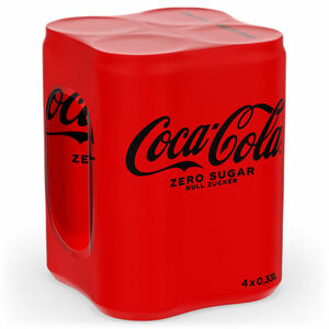 Coca-Cola Coca Cola Zero, 4er Pack (EINWEG) zzgl. Pfand