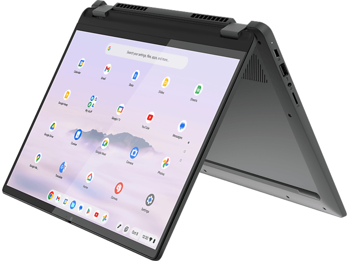 Bild 1 von LENOVO IdeaPad Flex 5i, Chromebook Plus mit 14 Zoll Display, Intel® Core™ i3 Prozessor, 8 GB RAM, 512 SSD, Storm Grey