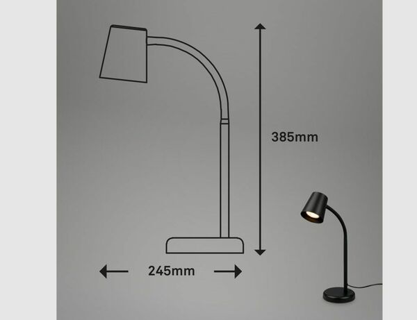Bild 3 von Tischleuchte Metall Schwarz