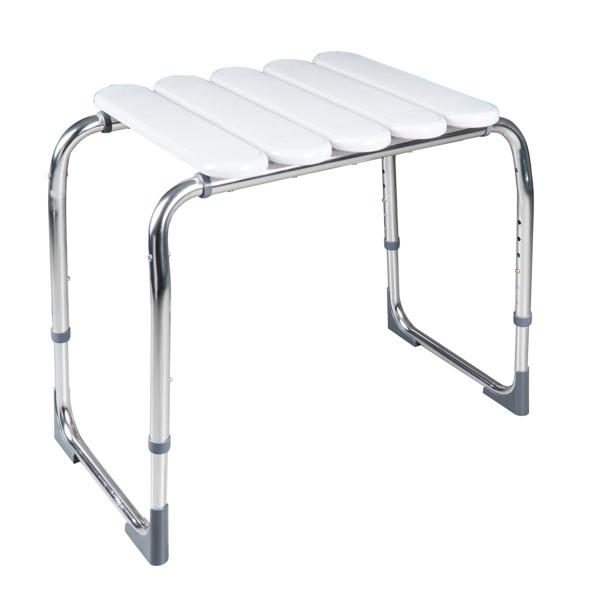 Bild 1 von Ridder Bad-Hocker 'Pro' höhenverstellbar weiß 62,8 x 33,3 x 41,7 - 54,2 cm