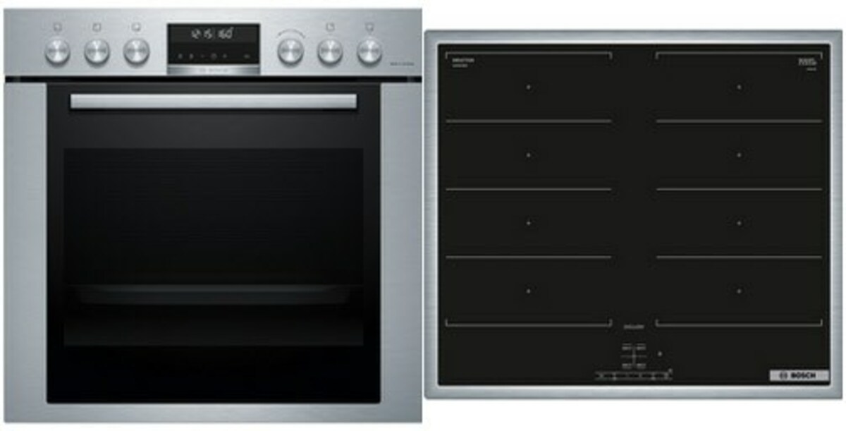 Bild 1 von MKH63FP2 Herdset mit Induktionskochfeld bestehend aus HEG378AS1 + NXX645CB5M edelstahl + edelstahl /