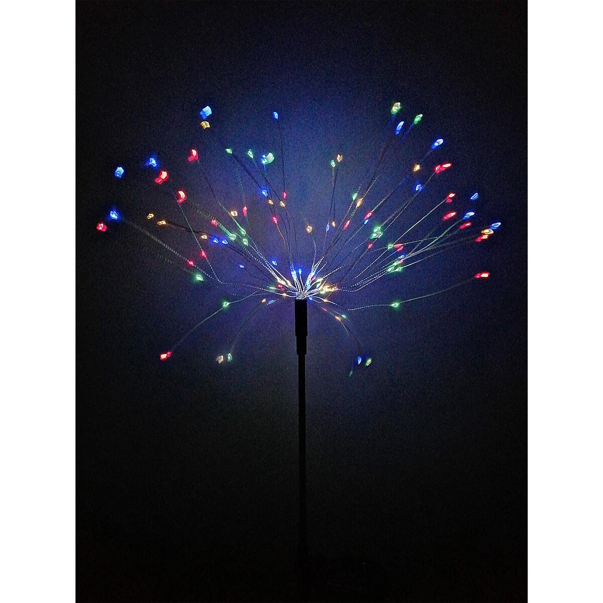 Bild 1 von LED Solar Gartenstab Feuerwerk mit 120 LEDs