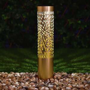 Solar Gartenstecker mit Muster Metall 8,5 x 50 cm
