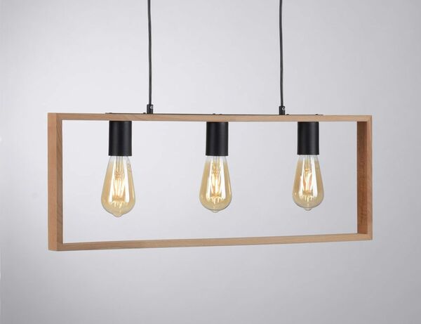 Bild 4 von Pendelleuchte Holzoptik Schwarz