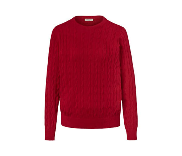 Bild 1 von Zopfstrickpullover, rot