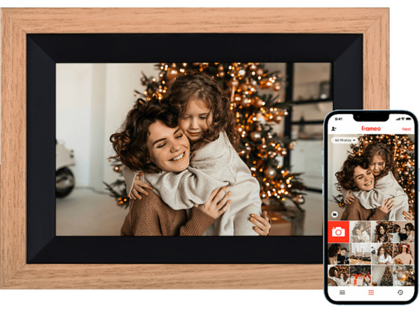 Bild 1 von ROLLEI Smart Frame WiFi 105 mit App-Funktion Digitaler Bilderrahmen, 25,53 cm, 1200 x 1920p, Wooden Braun