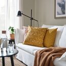 Bild 4 von SVÄRDTÅG  Kissenbezug, dunkelgelb/Blumenmuster 50x50 cm