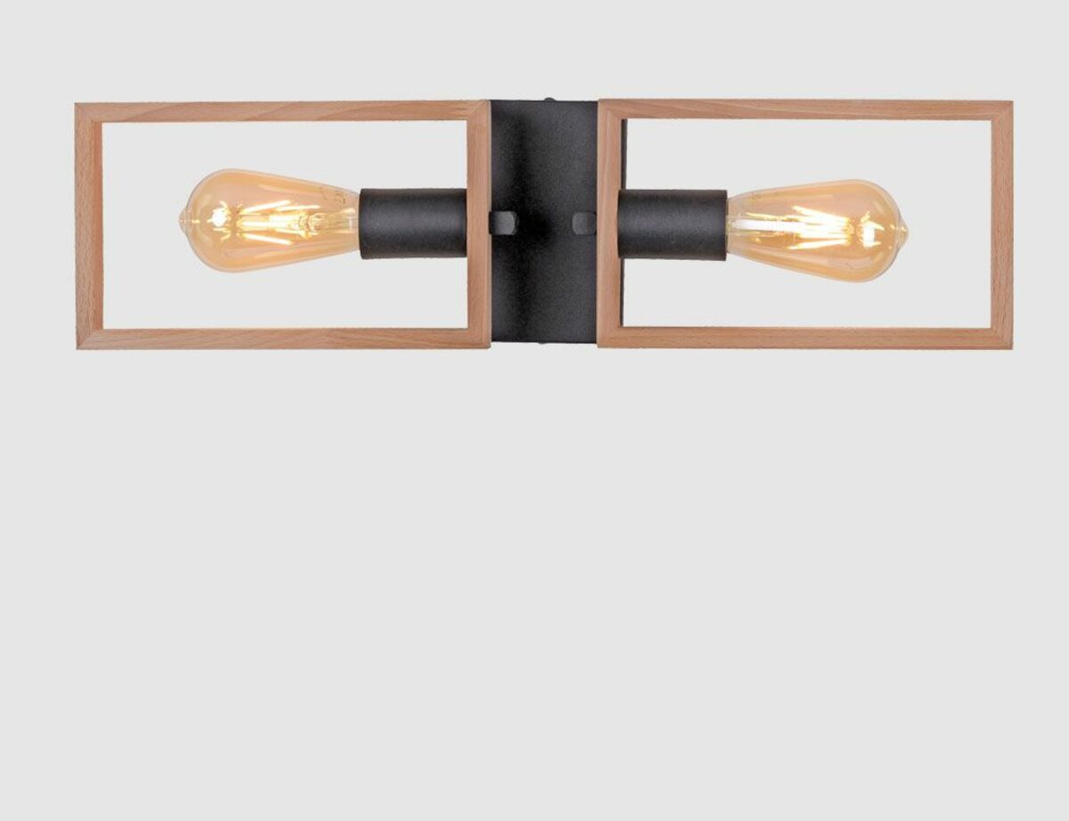 Bild 3 von Deckenleuchte Holzoptik Schwarz