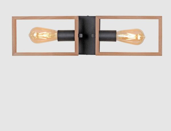 Bild 3 von Deckenleuchte Holzoptik Schwarz