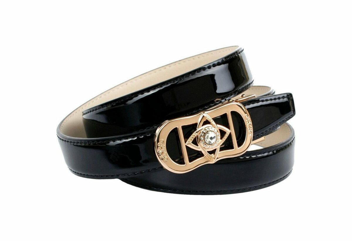 Bild 1 von Anthoni Crown Ledergürtel mit exklusiver Koppelschließe, Lackleder