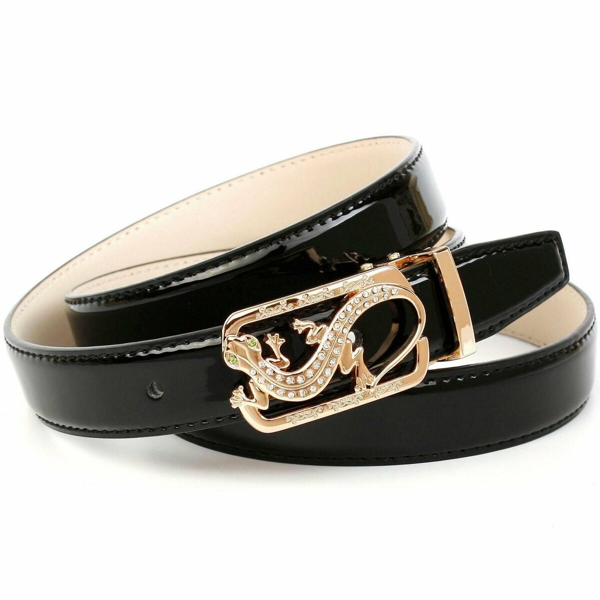 Bild 1 von Anthoni Crown Ledergürtel mit exklusiver Koppelschließe, Eidechse