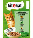 Bild 2 von KITEKAT® Nassfutter für Katzen Multipack Landpicknick in Sauce, Adult, 12 x 85 g