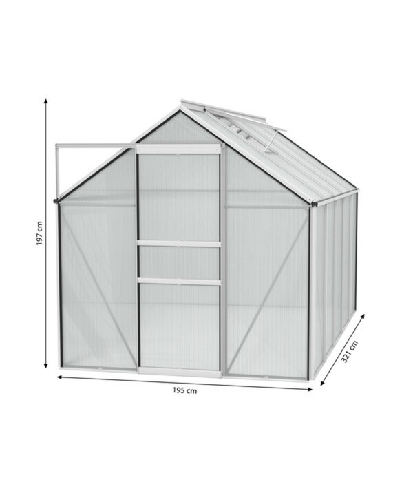 Bild 3 von Vitavia Gewächshaus Pollux 6200 HKP, ca. B195/H197/T321 cm