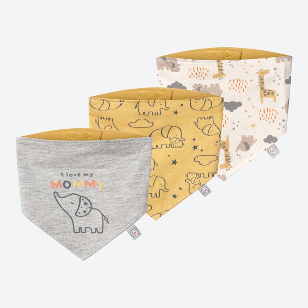 Bild 1 von Unisex-Baby-Halstuch, 3er-Pack