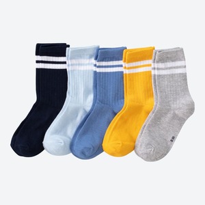 Jungen-Socken mit Baumwolle, 5er Pack