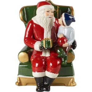 Villeroy & Boch Weihnachtsdekofigur Santa auf Sessel CHRISTMAS TOYS 10 x 10 x 15 cm Porzellan