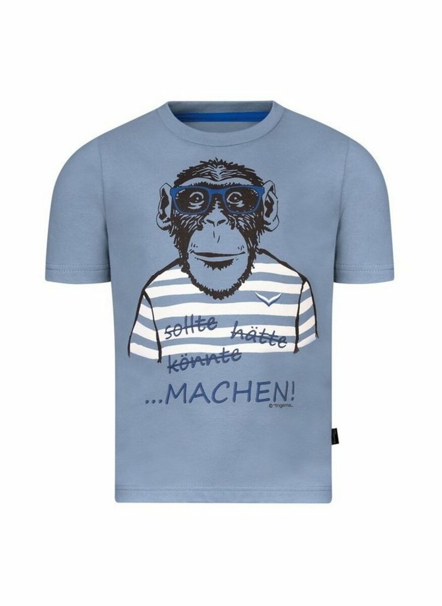 Bild 1 von Trigema T-Shirt TRIGEMA T-Shirt mit großem Affen-Druckmotiv